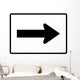 Right Arrow Sign Wall Decal