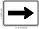 Right Arrow Sign Wall Decal