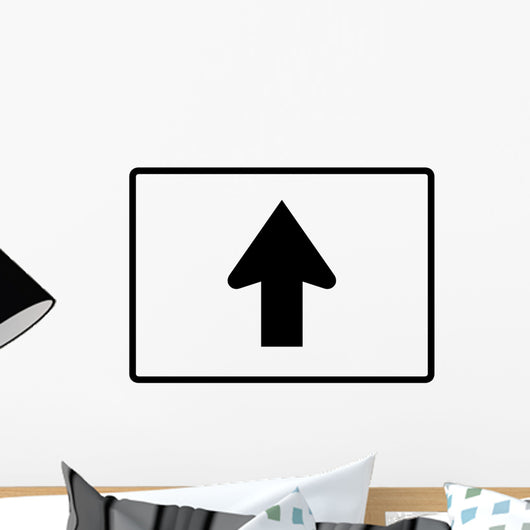 Straight Arrow Sign Wall Decal