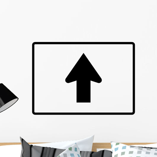 Straight Arrow Sign Wall Decal