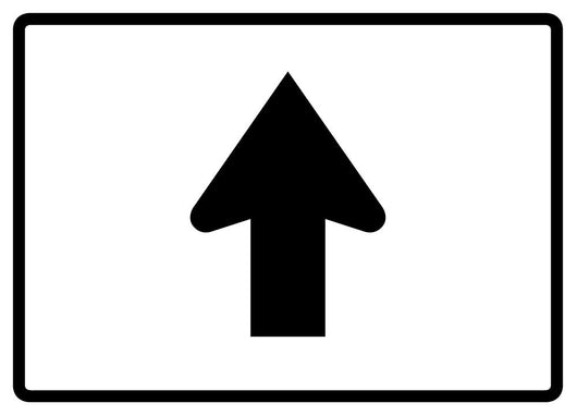 Straight Arrow Sign Wall Decal