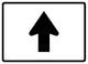 Straight Arrow Sign Wall Decal
