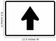 Straight Arrow Sign Wall Decal