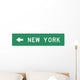 Single Destination Sign Wall Decal