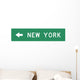 Single Destination Sign Wall Decal