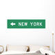 Single Destination Sign Wall Decal