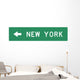 Single Destination Sign Wall Decal