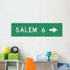 Single Dest with Distance-right Wall Decal
