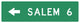 Single Dest with Distance-left Wall Decal