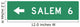 Single Dest with Distance-left Wall Decal