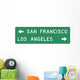 Destination Sign Dual Wall Decal