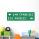 Destination Sign Dual Wall Decal