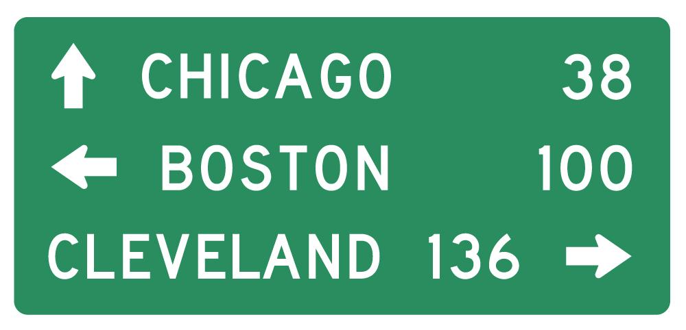Destination Sign with Distance Wall Decal - WallMonkeys.com – Wallmonkeys