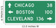 Destination Sign with Distance Wall Decal