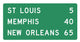 Distance Sign Three Line Wall Decal