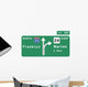 Merge Right from Freeway Wall Decal