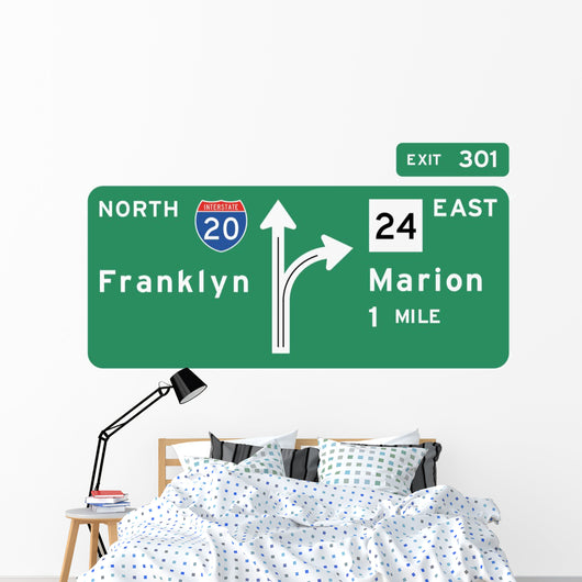 Merge Right from Freeway Wall Decal