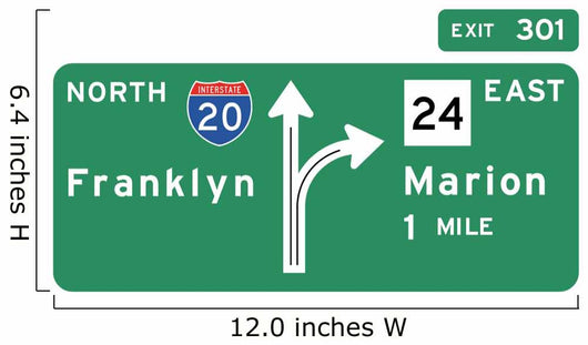 Merge Right from Freeway Wall Decal