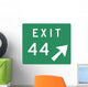 Exit Right Sign Wall Decal