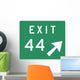 Exit Right Sign Wall Decal
