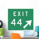 Exit Right Sign Wall Decal