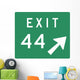 Exit Right Sign Wall Decal