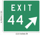 Exit Right Sign Wall Decal