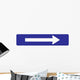 Right Arrow Information Sign Wall Decal