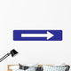 Right Arrow Information Sign Wall Decal
