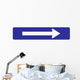 Right Arrow Information Sign Wall Decal
