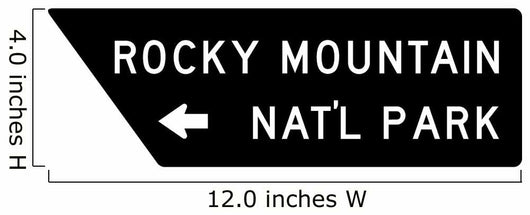 National Forest Directional Sign Wall Decal