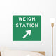 Weigh Station Exit to Wall Decal