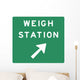 Weigh Station Exit to Wall Decal