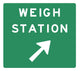 Weigh Station Exit to Wall Decal