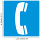 Telephone Sign Wall Decal