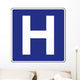 Hospital Sign Wall Decal
