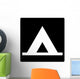 Tent Camping Symbol Sign Wall Decal