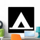 Tent Camping Symbol Sign Wall Decal