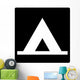 Tent Camping Symbol Sign Wall Decal