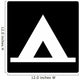 Tent Camping Symbol Sign Wall Decal