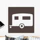 Trailer Camping Symbol Sign Wall Decal