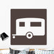 Trailer Camping Symbol Sign Wall Decal