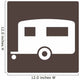 Trailer Camping Symbol Sign Wall Decal