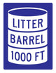 Litter Barrel Sign Wall Decal