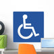 Handicapped Symbol Sign Wall Decal