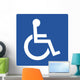 Handicapped Symbol Sign Wall Decal