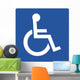 Handicapped Symbol Sign Wall Decal