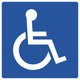 Handicapped Symbol Sign Wall Decal
