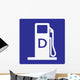 Diesel Fuel Symbol Sign Wall Decal