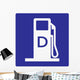 Diesel Fuel Symbol Sign Wall Decal